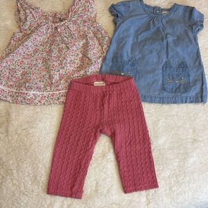 Carters Infant Girls Bundle. 6months. 2 Tops/1 pant.‎
